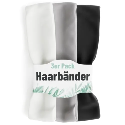 greate 6er Set Haarband Damen & Herren - Stirnband Damen Sport - Elastisches Haarband Sommer - Stirnband Jersey rutschfest für Yoga, Fahrrad Fahren, Fußball, Laufen, Joggen - Headband