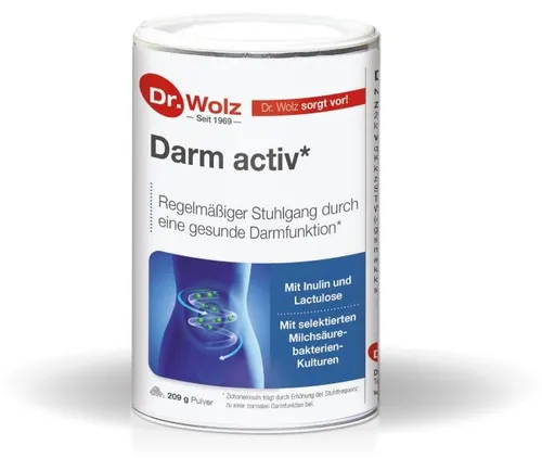 Darm Activ Dr.Wolz Pulver 209 g - Arzneimittel zur Unterstützung der Darmgesundheit, enthält wertvolle Ballaststoffe für eine natürliche Verdauung.