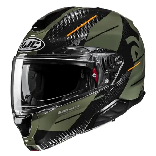 HJC RPHA 91 BLAT MC7 Modularer Motorradhelm M - Modularer Motorradhelm mit Integrated Matrix-Schale für optimale Stoßfestigkeit und Leichtigkeit. Belüftungssystem und antibakterielle Innenausstattung für höchsten Komfort.