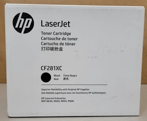 HP 81X Toner Schwarz CF281XC - Original für LJ MFP M630 - Original HP Toner in Schwarz für hochwertige Druckergebnisse und hohe Seitenleistung, ideal für Büroumgebungen.