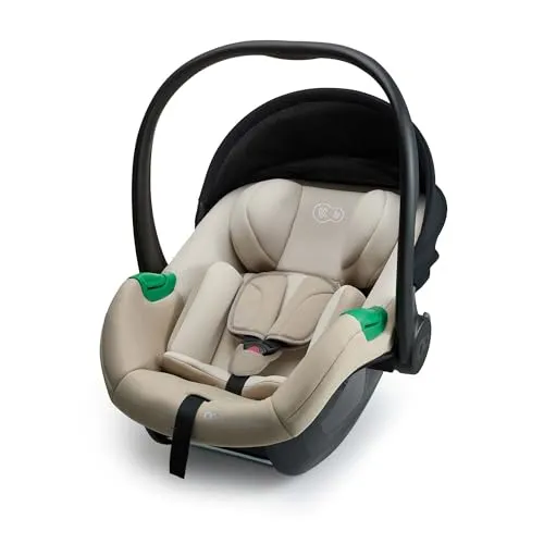 Kinderkraft MINK PRO 2 i-Size Babyschale – Beige - Ultraleichte Babyschale (3,2 kg) für Kinder von 40-87 cm, entwickelt nach i-Size-Norm. Bietet Sicherheit und Komfort, einfach zu handhaben und ideal für unterwegs.