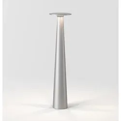 IP44.de lix skinny Tischleuchte / Akkuleuchte - mit Charging Base (frozen silver... frozen silver