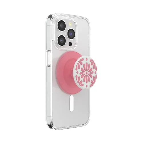PopSockets Phone Grip for MagSafe with Kickstand, Magnetic Stand, Swappable Top, Secure Hold for iPhone MagSafe Cases, Phone & Tablet Grip, Cute PopSockets - Glazed Putty