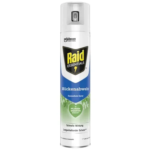 SC Johnson Insektenspray Raid Essentials Mücken Raumschutz-Spray 300 ml hält Mücken wirksam von Ihrem Zuhause fern 17004