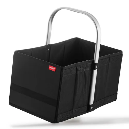 achilles Handle-Box Einkaufs-Korb mit Aluminium Griff schwarz - Faltbarer Einkaufskorb mit praktischem Aluminiumgriff, ideal für den täglichen Einkauf oder Picknick. Platzsparend und reisefreundlich, perfekt für die Küche.