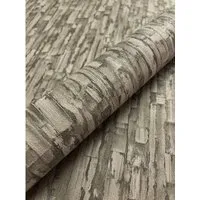 Newroom Vliestapete Kostja Taupe Linien Modern FSC® - Taupe Vliestapete mit natürlichem Baumrinden-Design für ein modernes Wohnambiente. Ideal für warme und einladende Räume, einfach zu verarbeiten und restlos abziehbar.