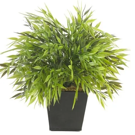 künstlicher Bambus, Bamboo im Topf H. 25cm grün Emerald Zimmerpflanzen