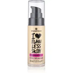 essence I LOVE FLAWLESS SKIN deckendes Make-up mit Matt-Effekt Farbton 20 - Medium Porcelain 30 ml