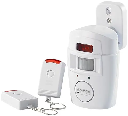 VisorTech Bewegungsmelder Alarm mit PIR-Sensor und 2 Fernbedienungen - Effektiver Schutz für Ihr Zuhause: Diese Alarmanlage mit 105 dB Lautstärke und PIR-Sensor bietet zuverlässige Sicherheit. Ideal für Eingänge, Zimmer und Garagen, inklusive 2 Fernbedienungen für einfache Bedienung.