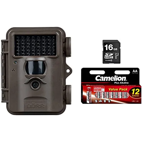 DÖRR Snapshot Mini Black 30MP 4K Überwachungskamera - Hochauflösende Wildkamera mit 30MP und Ultra HD 4K Videos. Ideal für Innen- und Außenbereich, ausgestattet mit unsichtbarem Infrarotblitz und benutzerfreundlichem Menü für einfache Bedienung.