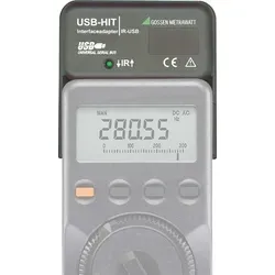 USB-HIT Schnittstellenadapter für METRAHIT Multimeter - USB-Schnittstellenadapter für METRAHIT 2xx, 30x und WORLD, ermöglicht bidirektionale Datenübertragung zwischen Multimeter und PC für präzise Messungen.