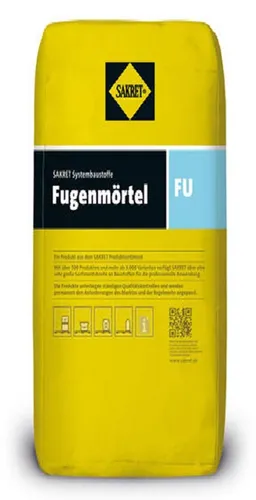 Sakret Fugenmörtel FU #44 dunkelgrau, 25 kg - Fugenmörtel für Sicht- und Verblendmauerwerk, wasserabweisend und frostwiderstandsfähig, ideal für innen und außen, sorgt für ein gleichmäßiges Fugenbild.