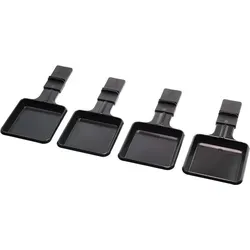 Severin 9759048 Pfannen für Raclette - 4-teiliges Set an hochwertigen Pfännchen, perfekt passend für Severin Raclette Modelle. Ideal für gesellige Abende und vielseitige Zubereitungsmöglichkeiten.