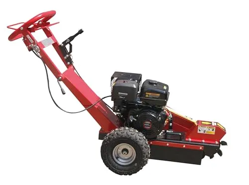 P. Lindberg Benzin Stubbenfräse 12PS - Baumstumpffräse Stockfräse Wurzelfräse- Gartenfräse zum entfernen von Wurzelwerk - Ergonimischer Handgriff