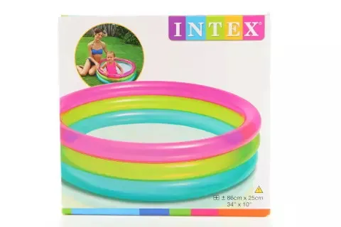Basen dmuchany tęczowy Intex 6941057402376