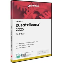 Lexware Zusatzlizenz 2025 für 1 User - Abo Software - Office-Software mit einfacher Erweiterung für Ihre bestehende Lizenz, perfekt für Einzelanwender, die ihre Buchhaltungs- und Verwaltungsaufgaben optimieren möchten.