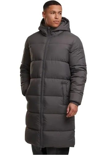 Urban Classics Herren-Pufferjacke, lang geschnitten, Größe M - Stylische lange Pufferjacke für Herren in der Farbe Magnet, ideal für kalte Wintertage. Das wattierte Design sorgt für hervorragende Wärme und Komfort beim täglichen Tragen.