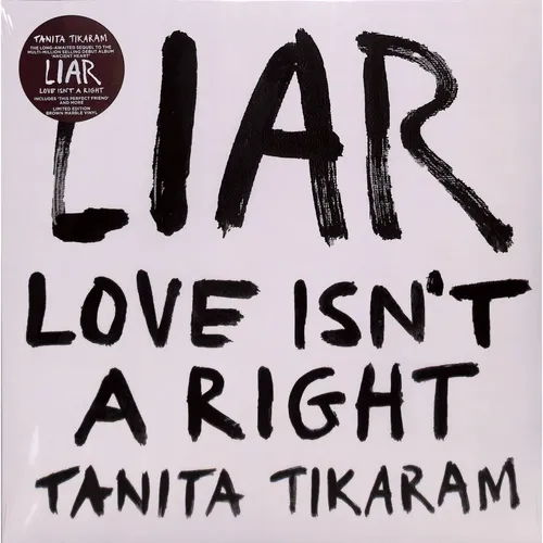 Tanita Tikaram LIAR (Love Isn't a Right) - 12" Coloured Vinyl - Schallplatte, 12" Album in braunem Vinyl, erscheint am 10.10.2025. Ein Muss für Rock- und Singer/Songwriter-Fans!