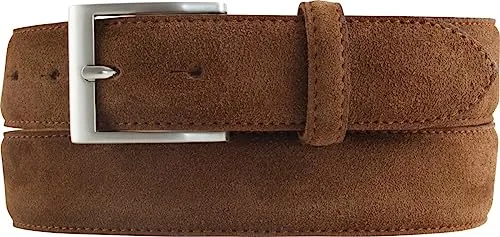 BELTINGER Italienischer Veloursleder-Gürtel 35 mm - Herren-Gürtel aus hochwertigem Veloursleder, hergestellt in Italien. Mit schicker Zamak-Gürtelschließe und individueller Anpassung für hohen Tragekomfort.