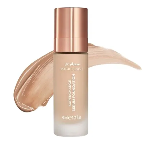 M. Asam MAGIC FINISH Supercharge Serum Foundation Creamy Nude (30 ml) - Make-ups: 2-in-1 Serum Foundation mit straffendem Gesichtsserum für optimalen Glow und Deckkraft, angereichert mit Hyaluron für ein jugendliches Hautbild.