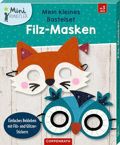Mein kleines Bastelset: Filz-Masken: Fuchs / Eule (Mini-Künstler)