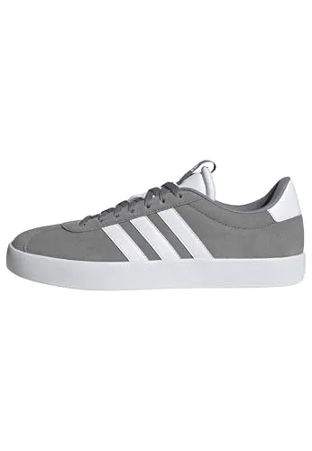 adidas Vl Court 3.0 Herren Sneaker - Grey Three/Cloud White - Herren-Sneaker mit regulärer Passform, aus hochwertigem Wildleder und dämpfender Zwischensohle für optimalen Tragekomfort.