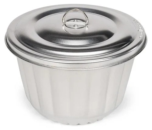 Kitchen Basics Wasserbadvorm 2,0 l aus Aluminium - Universalpfannen - Ideal für die Zubereitung von gedämpften Kuchen, hitzebeständig bis 200 Grad, aus leichtem Aluminium für einfache Handhabung.