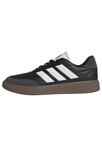 adidas Herren Courtblock Shoes - Sneakers in core Black/FTWR White/Carbon, 44 EU - Herren-Sneaker mit Gummi-Cupsohle für optimalen Halt und Zehenschutz, ideal für Sport und Freizeit.