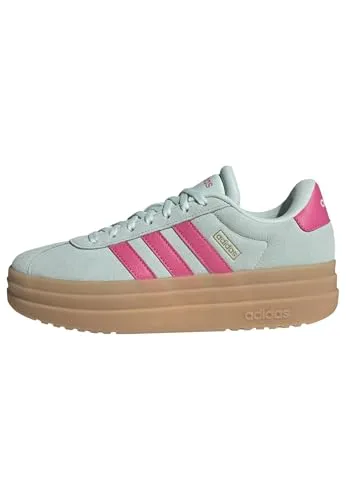 adidas Damen VL Court Bold Shoes - Halo Mint/Pulse Magenta - Damen-Sneaker mit regulärer Passform, aus hochwertigem Leder und mit griffiger Gummiaußensohle für optimalen Komfort und Stil.