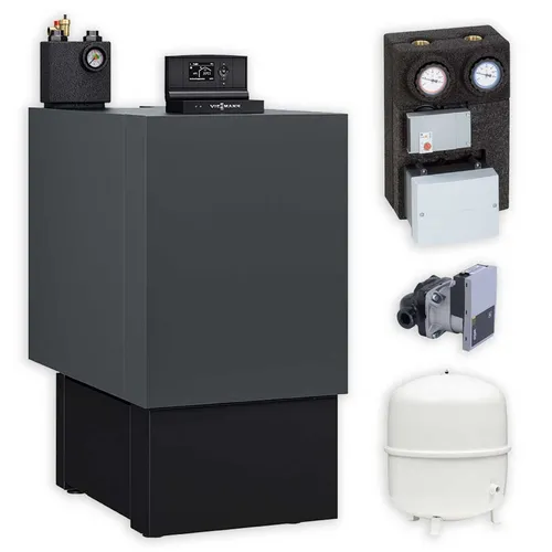 Viessmann Vitoladens 300-C Öl-Brennwert-Kompaktheizkessel Paket BC3B 19 kW - Öl-Brennwertheizung, energiesparend und ideal für effiziente Wärmeversorgung in Wohngebäuden