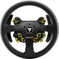 Thrustmaster EVO Racing 32R Leather - Rundes, lederbezogenes Lenkrad für PC und Konsolen, ideal für Rallye- und Rennsimulationen mit 25 Aktionstasten und abnehmbarer Nabe