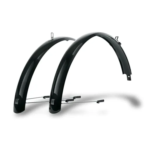 SKS GERMANY BLUEMELS BASIC 24" Schutzblech-Set - Fahrradschutzbleche mit robuster Sandwich-Konstruktion und ASR-Sicherheitssystem für optimalen Schutz gegen Schmutz und Spritzwasser.