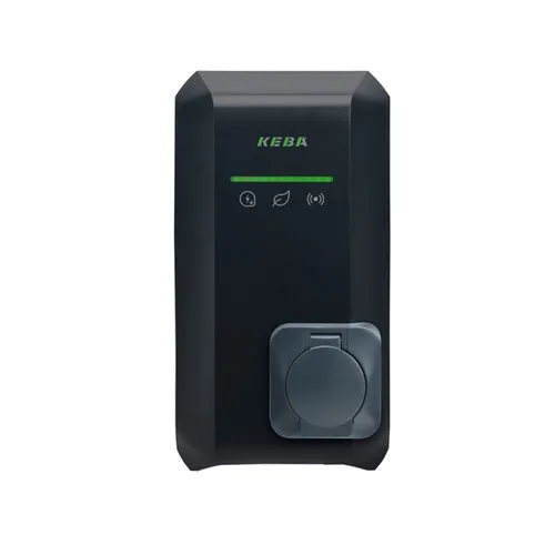 Keba Wallbox KeContact P40 Pro Socket, 22 kW - Schwarz - Lade Ihre Elektroautos effizient mit der Keba Wallbox. Mit 22 kW Ladeleistung, RFID-Funktion und App-Steuerung perfekt für den Außenbereich geeignet. Inklusive Montagezubehör für einfache Installation.