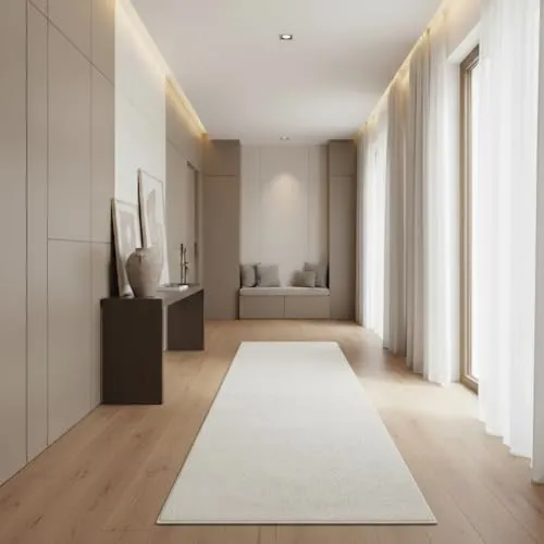Jimri Moderner Teppich Wohnzimmer – Cream-weiß, Rund & Rechteckig – Hochwertige Verarbeitung - Hochwertiger Teppich aus 100 % Polypropylen, strapazierfähig und pflegeleicht. Ideal für alle Wohnräume, bietet er Komfort und Langlebigkeit. Schadstoffgeprüft und in verschiedenen Formen erhältlich.