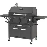 El Fuego Holzkohlegrill Grand Ontario - 81 cm x 46 cm, stufenlos höhenverstellbare Kohlenwanne für perfekte Grilltemperatur