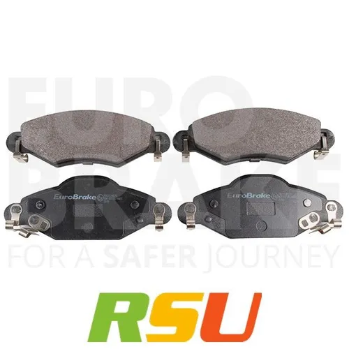 EUROBRAKE Bremsbeläge Satz Vorderachse für Toyota Yaris - Bremsbeläge für die Vorderachse, ausgestattet mit Anti-Quietsch-Blech für geräuscharmen Betrieb. Ideal für sicheres Fahren und hohe Bremsleistung.