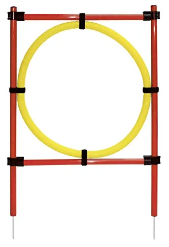 Kerbl Agility-Hürde Komplett-Set für Hunde - Rot 80758 - Tierspielzeug: Robust und aus hochwertigem Plastik, ideal für Agility-Training und fördert die Beweglichkeit Ihres Hundes.
