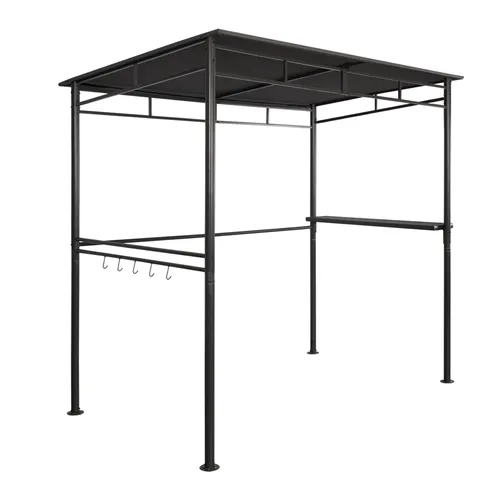 Angel Living Grillpavillon 218x150x215cm - Winddicht und UV-geschützt - Gartenlauben mit stabiler Stahlkonstruktion und seitlichen Ablagen für Grillutensilien. Ideal für BBQ-Partys, schützt vor Witterung und UV-Strahlen.