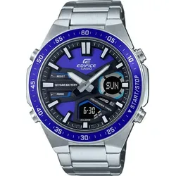 Casio Efv-c110d-2avef Edifice Watch - Herren Armbanduhr in Blau, Silber und Grau mit kratzfestem Mineralglas