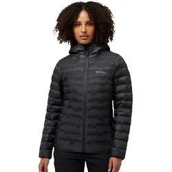 Jack Wolfskin PASSAMANI DOWN HOODY W RDS grau XL (46) - Funktionsjacke mit 90% Entendaunenfüllung, wasserdicht und winddicht – ideal für Outdoor-Aktivitäten bei kaltem Wetter.