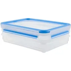 Emsa Aufschnittbox-Set 2teilig CLIP CLOSE 2x0,6l - Praktisches 2-teiliges Set für die sichere Aufbewahrung von Lebensmitteln, ideal für frische Aufschnittwaren, mit praktischem Clip-Verschluss.