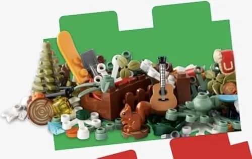 LEGO® 40610 Winter Spielbausteine - Spielbausteine mit 142 winterlichen Bauteilen, ideal für kreative Landschaften und zur Aufwertung Ihrer LEGO-Sammlung. Perfekt für Kinder ab 6 Jahren und Sammler!