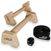 ArtSport Liegestützgriffe aus Holz L - Liegestützgriffe für effektives Armtraining, aus robustem Holz, ideal für Zuhause und Outdoor; perfekt für Anfänger und Profis im Calisthenics.