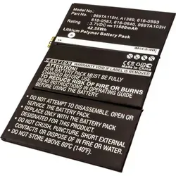 AccuCell Akku für Apple iPad 4 – Ersatzakku - Hochwertiger Li-Polymer Ersatzakku für Apple iPad 4. Ideal für den Selbsteinbau, 11560mAh Kapazität für langanhaltende Nutzung. Kompatibel mit originalen Ladegeräten.