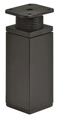 Hettich Möbelfuß 4,0 x 10 - 11,5 cm Stahl schwarz - 1 Stück  Möbelfuß