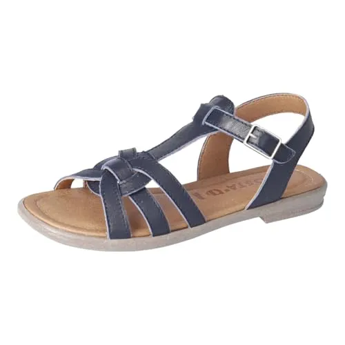 Ricosta Dunkelblaue Leder-Sandalen für Kinder - Größe 31 - Wanderschuhe für Kinder: Ricosta Leder-Sandalen mit rutschhemmender Laufsohle und offenem Schuhspitzen-Design, ideal für Sicherheit und Komfort beim Spielen und Entdecken.