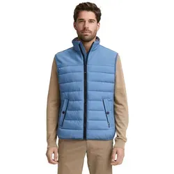 TOM TAILOR Steppweste blau L (50/52) - Modische Steppweste in marine blue mit praktischen Eingrifftaschen. Perfekt für den lässigen Look und unkompliziert in der Pflege. Ideal für die Übergangszeit.