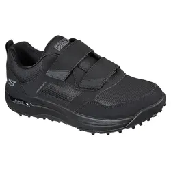Skechers GO GOLF Arch Fit Front Nine Golfschuhe für Herren - Schwarz - Größe 45 - Komfortable Golfschuhe mit wasserabweisendem Design, herausnehmbarer Einlegesohle und strapazierfähiger Gummisohle für optimale Stabilität und Traktion auf dem Platz.