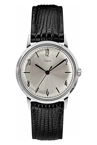 Timex Quarzuhr Marlin Automatic Heritage Collection - Herrenuhren mit stilvollem Edelstahl-Gehäuse und elegantem Lederarmband, ideal für modebewusste Männer.