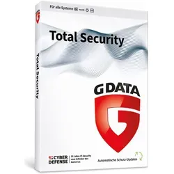 G DATA Total Security 2025 - 5 Geräte, 1 Jahr, Download - Security-Suiten, umfassender Schutz für bis zu 5 Geräte mit blitzschnellem Versand per E-Mail und multilingualer Unterstützung.